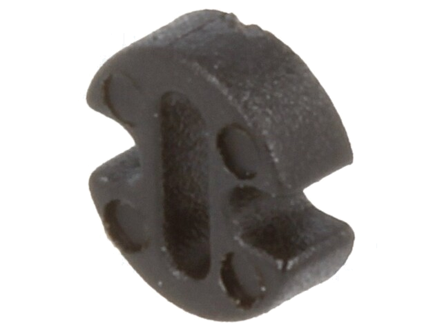 Afstandbus; LED; Øext: 4,5mm; ØLED: 3mm; L: 1,5mm; zwart; UL94V-2 Afstandbus; LED; Øext: 4,5mm; ØLED: 3mm; L: 1,5mm; zwart; UL94V-2
